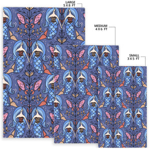 Mermaid Pattern  Area Rug