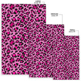 Pink Leopard Skin texture Pattern Area Rug