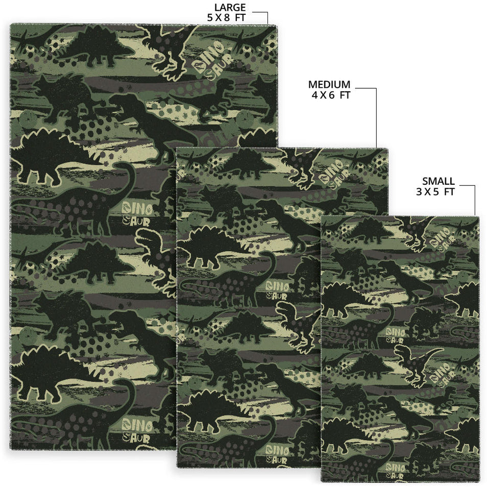 Dinosaur Camo Pattern Area Rug
