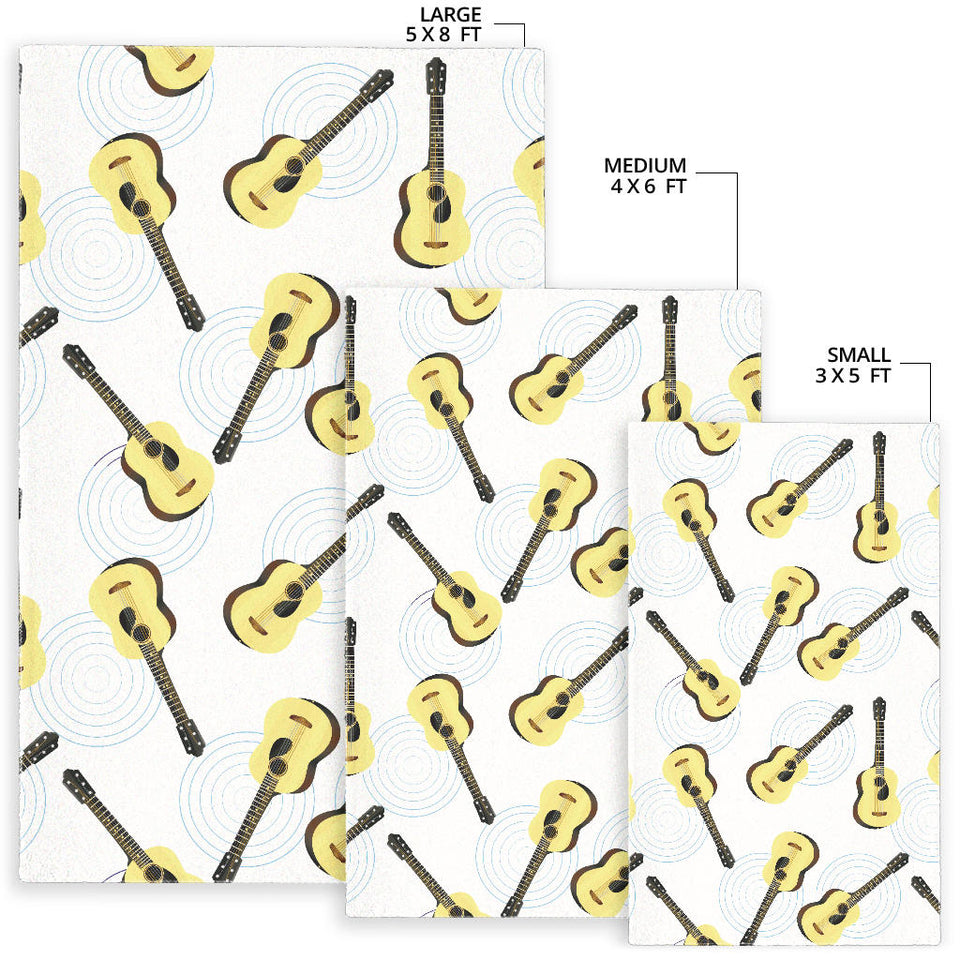 Classic Guitar Pattern Area Rug