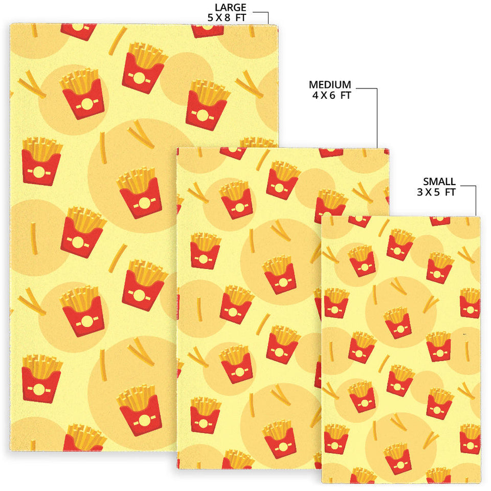 French Fries Pattern Background Area Rug