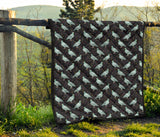 Pigeon Pattern Print Design 01 Premium Quilt