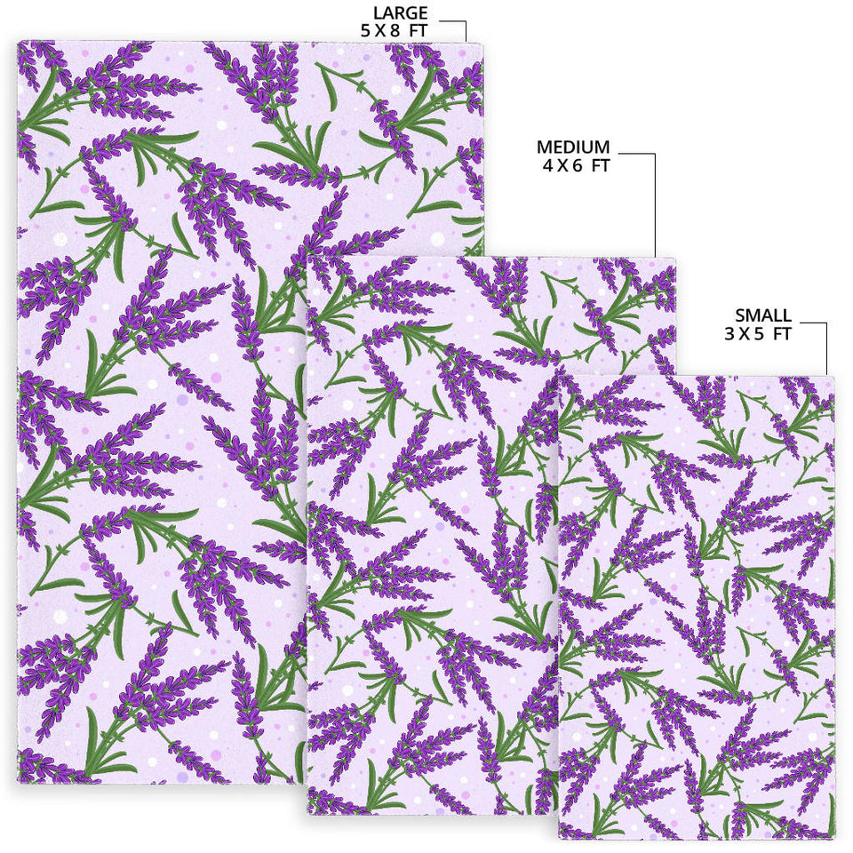 Lavender Pattern Area Rug