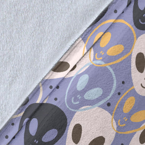 Alien Pattern Print Design 05 Premium Blanket