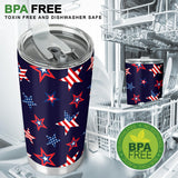 USA Star Pattern Theme Tumbler