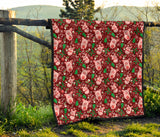 Pig Pattern Print Design 01 Premium Quilt