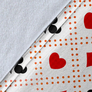 Casino Cards Suits Pattern Print Design 04 Premium Blanket