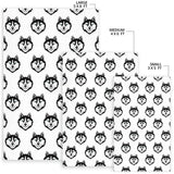 Siberian Husky Pattern Area Rug