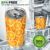 Sliced Orange Pattern Tumbler