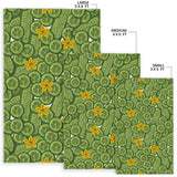 Cucumber Pattern Theme Area Rug