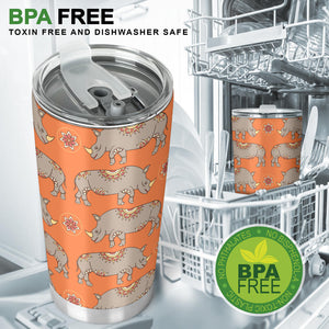 Rhino Pattern Theme Tumbler