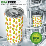 Papaya Pattern Theme Tumbler