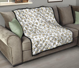 Popcorn Pattern Print Design 04 Premium Quilt