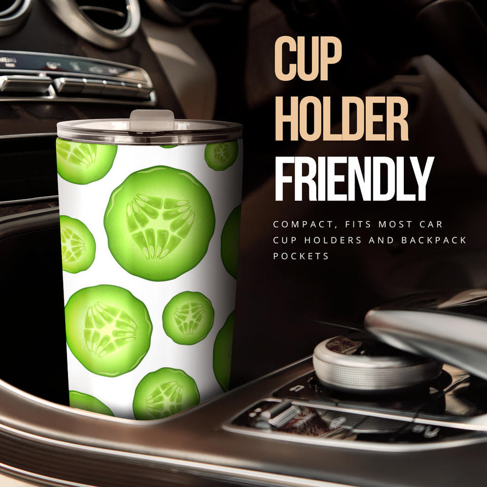 Sliced Cucumber Pattern Tumbler