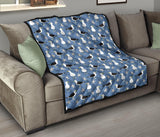 Seagull Pattern Print Design 01 Premium Quilt