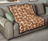 Pretzels Pattern Print Design 02 Premium Quilt