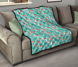 Snail Pattern Print Design 01 Premium Quilt