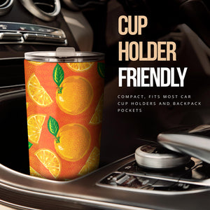 Orange Pattern background Tumbler