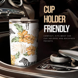 Zebra Hibiscus Pattern Tumbler