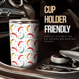 Red Green Yellow Chili Pattern Tumbler