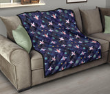 Pig Pattern Print Design 05 Premium Quilt