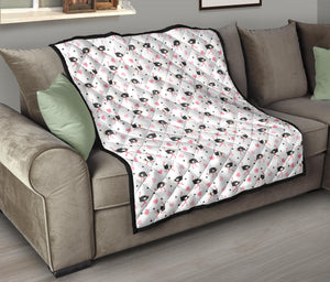 Ostrich Pattern Print Design 03 Premium Quilt