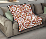 Sausage Pattern Print Design 05 Premium Quilt