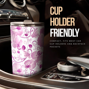 Orchid Pattern Tumbler