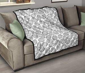 Potato Chips Pattern Print Design 03 Premium Quilt