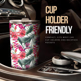 Pink Parrot Heliconia Pattern Tumbler