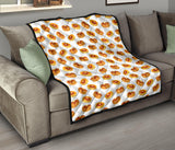 Pancake Pattern Print Design 04 Premium Quilt