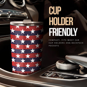 USA Star Pattern Background Tumbler