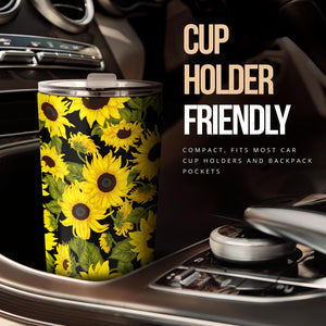 Sunflower Theme Pattern  Tumbler