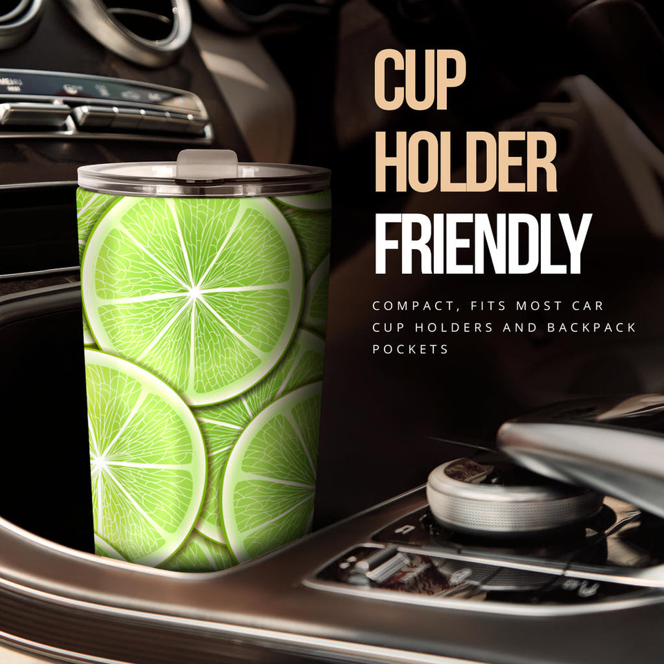 Sliced Lime Pattern Tumbler