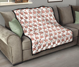 Pretzels Pattern Print Design 01 Premium Quilt