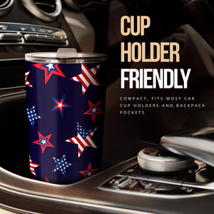 USA Star Pattern Theme Tumbler