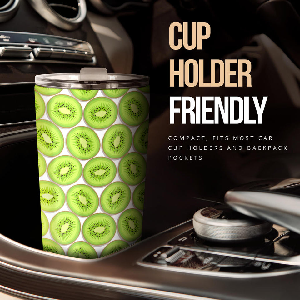 Sliced Kiwi Pattern Background Tumbler