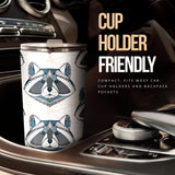 Raccoon Head Pattern Tumbler