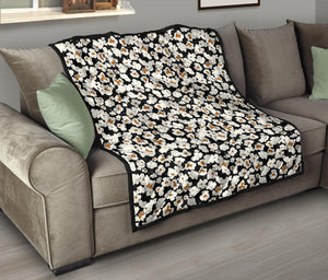 Popcorn Pattern Print Design 02 Premium Quilt