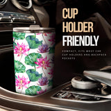 Pink Lotus Waterlily Pattern Tumbler